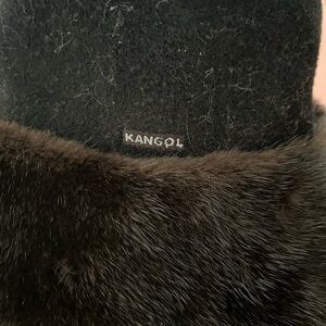 Kangol Black Faux Fur Hat 🎩